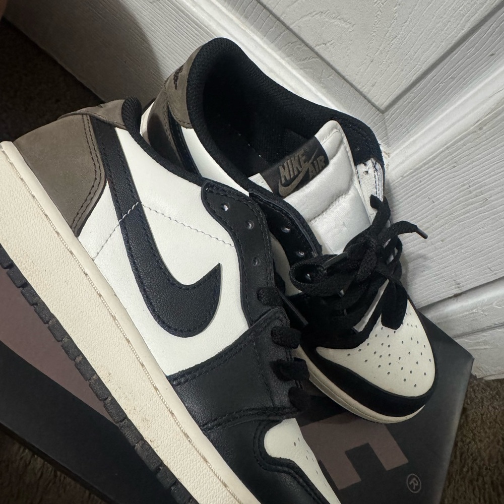Jordan Kids Black and White Sneakers
